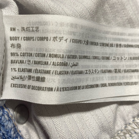 Abercrombie & Fitch Dad High Rise Crossover Distressed Jean Shorts Size 27 - Picture 10 of 10